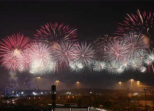 建湖县焰火晚会